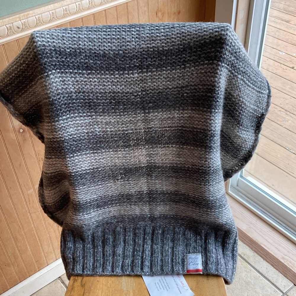 NWT Lodger Baby Dreamer Cozy Gray Knit Blanket